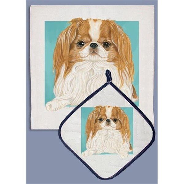 Pipsqueak Productions Pipsqueak Productions DP710C Japanese Chin Dish Towel And Pot Holder Set DP710C